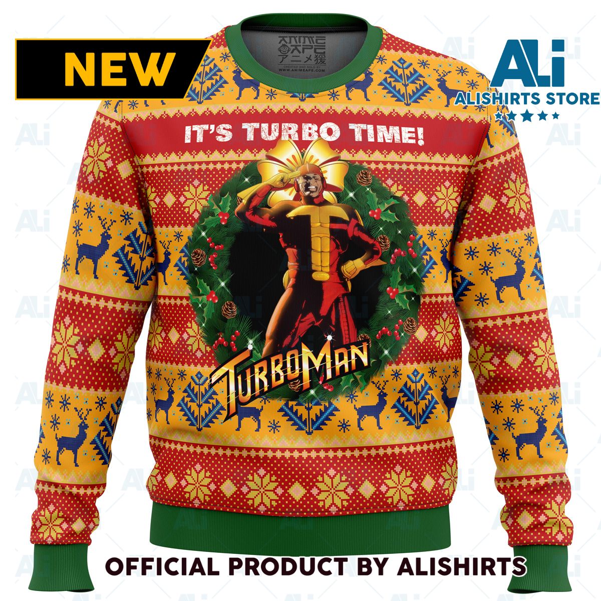 Its Turbo Time Turbo Time Ugly Christmas Sweater