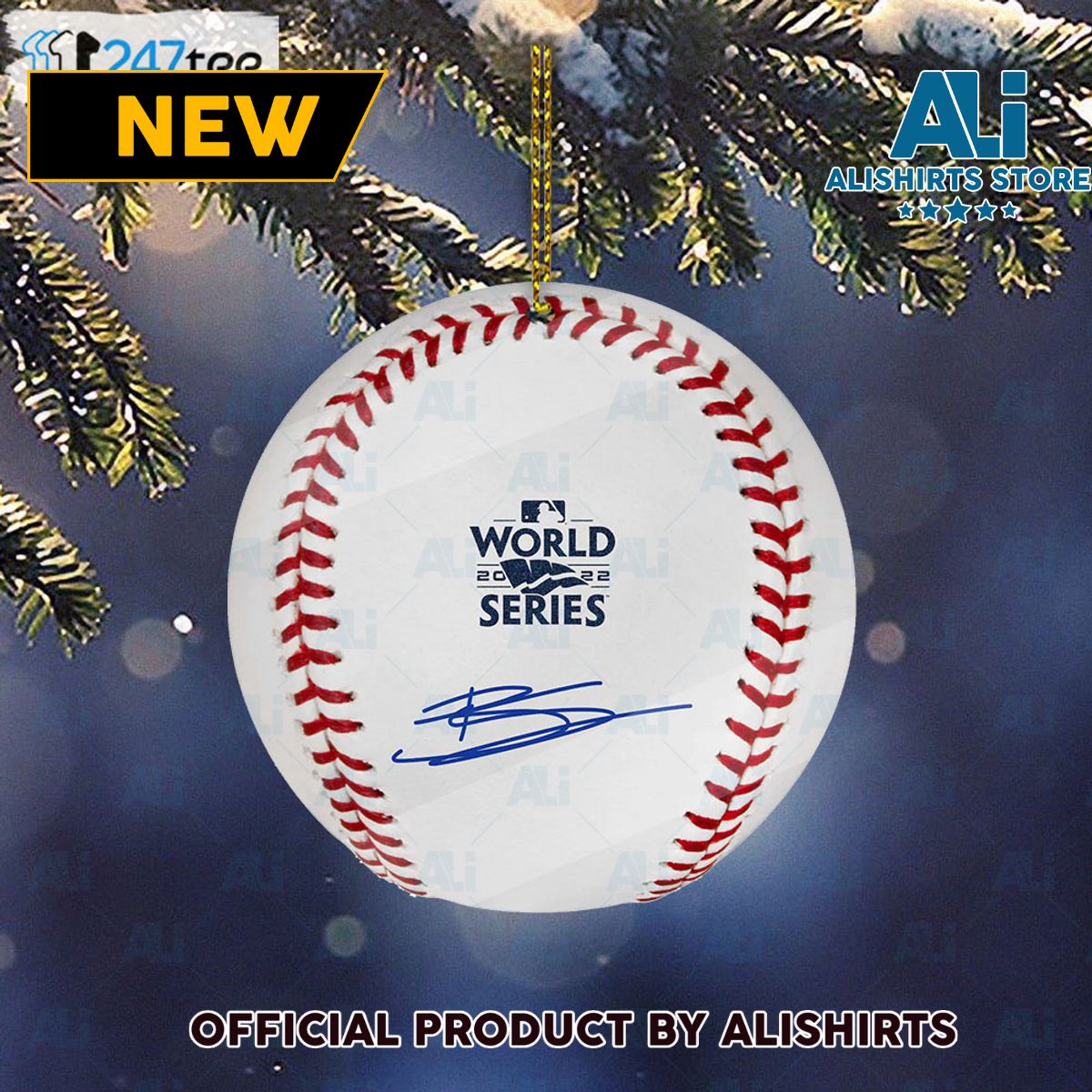 Bryson Stott Philadelphia Phillies Autographed 2022 Mlb World Series Logo Baseball