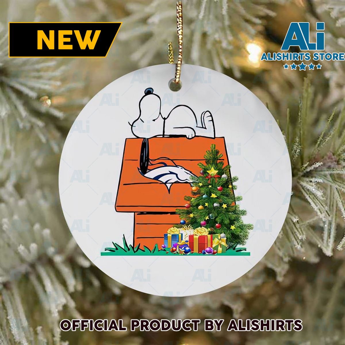 Denver Broncos Snoopy Ornament NFL Ornaments 2022
