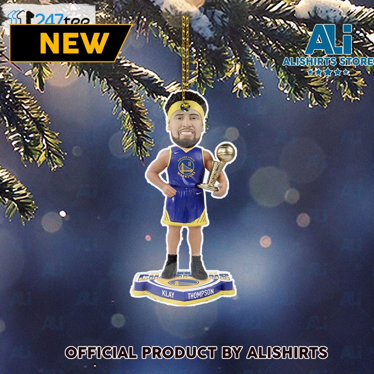 Klay Thompson Golden State Warriors 2022 Nba Champions Ornament