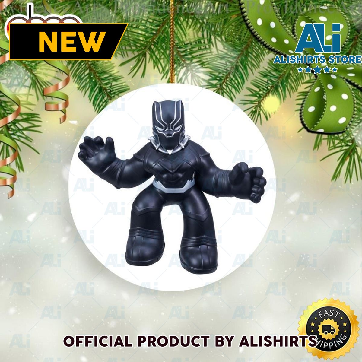 Marvel Supagoo Black Panther Superhero Marvel Christmas Tree Ornament