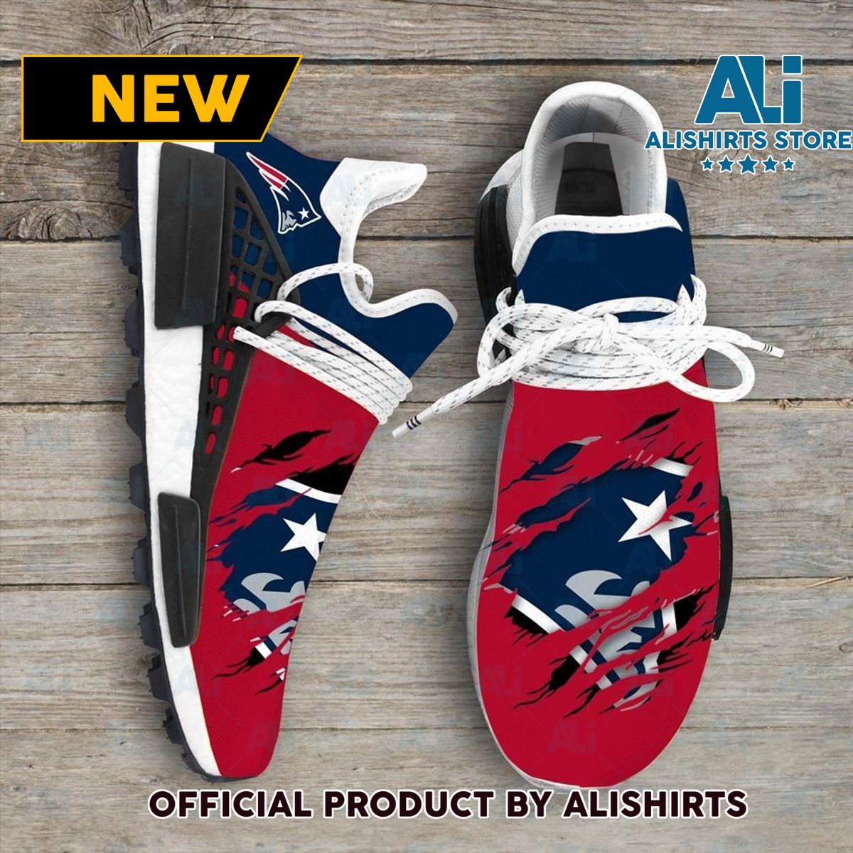 New England Patriots NFL Sport Teams NMD Human Race Adidas NMD Sneakers