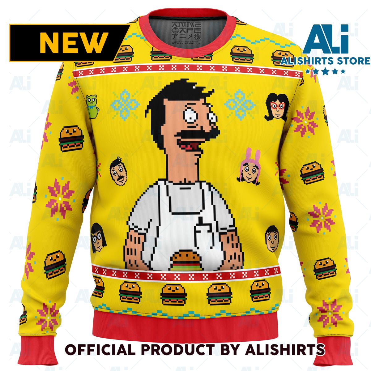 Bobs Burgers Ugly Christmas Sweater