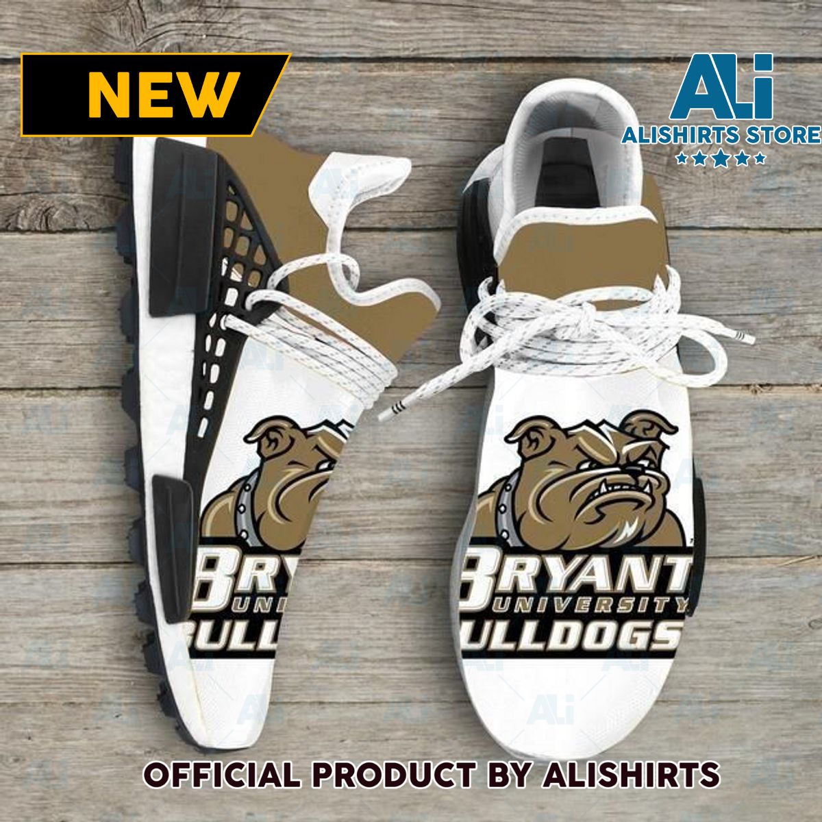 Bryant Bulldogs Ncaa NMD Human Race shoes Customized Adidas NMD Sneakers