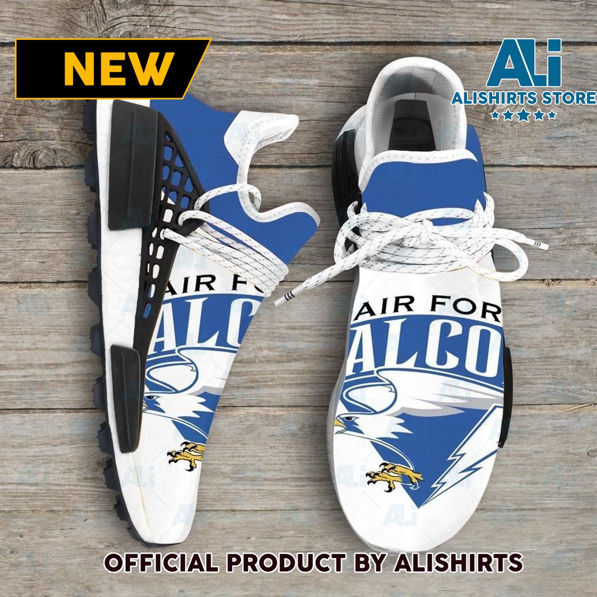 Air Force Falcons NCAA Sport Teams Human Race Adidas NMD Sneakers - 0Q11