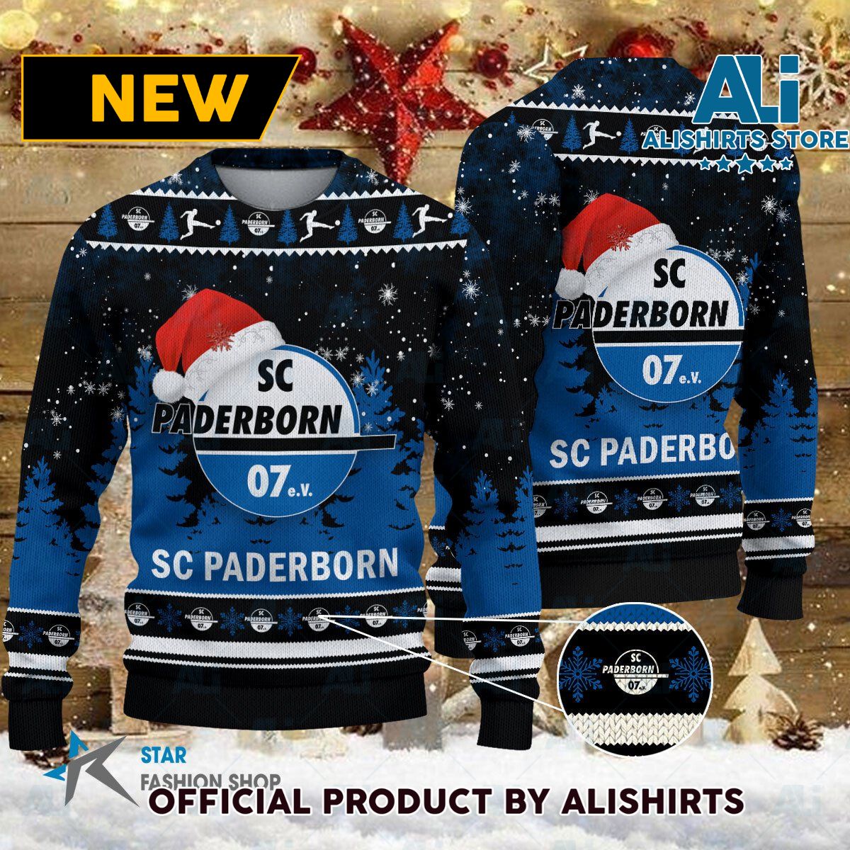 SC Paderborn Bundesliga Football Christmas sweater jumper