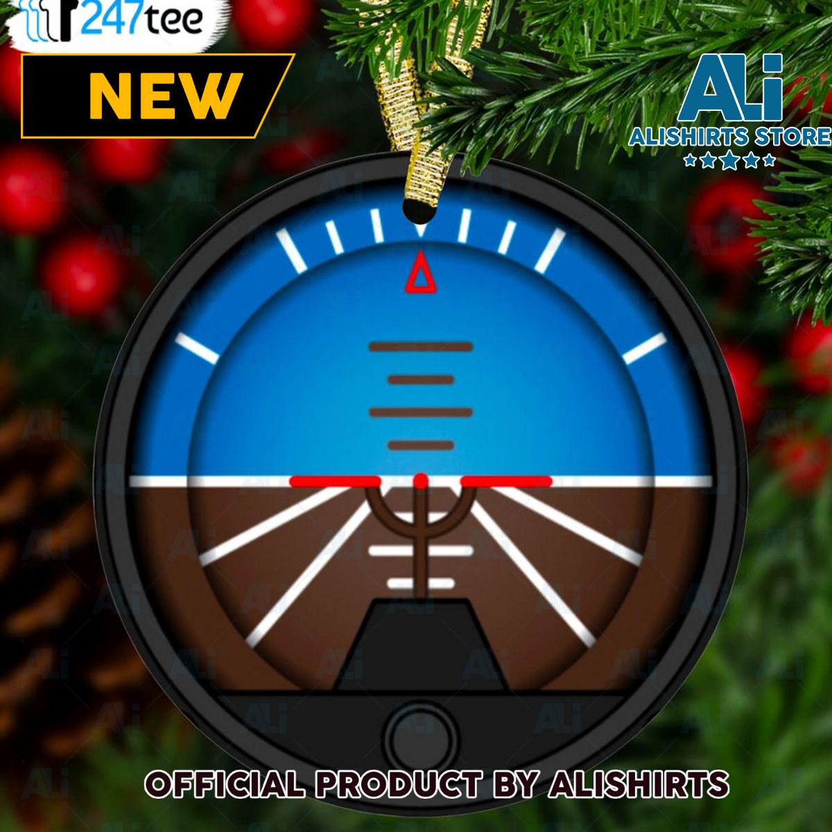 Airspeed Pilot Circle Ornament For 2021 Christmas Christmas