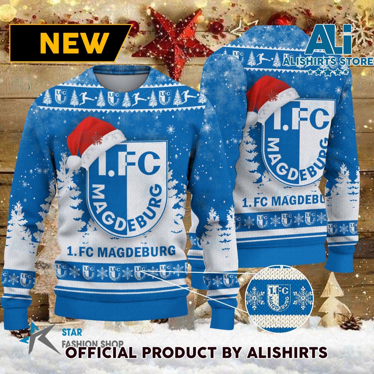 FC Magdeburg Bundesliga Football Christmas sweater jumper