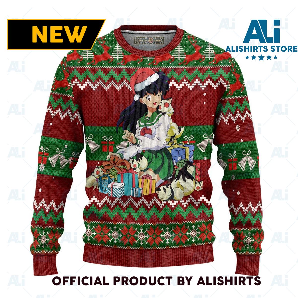 Kagome Ugly Christmas Sweater Inuyasha Anime