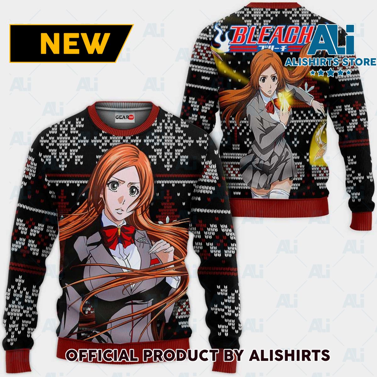 Orihime Inoue Ugly Christmas Sweater Custom Anime Bl