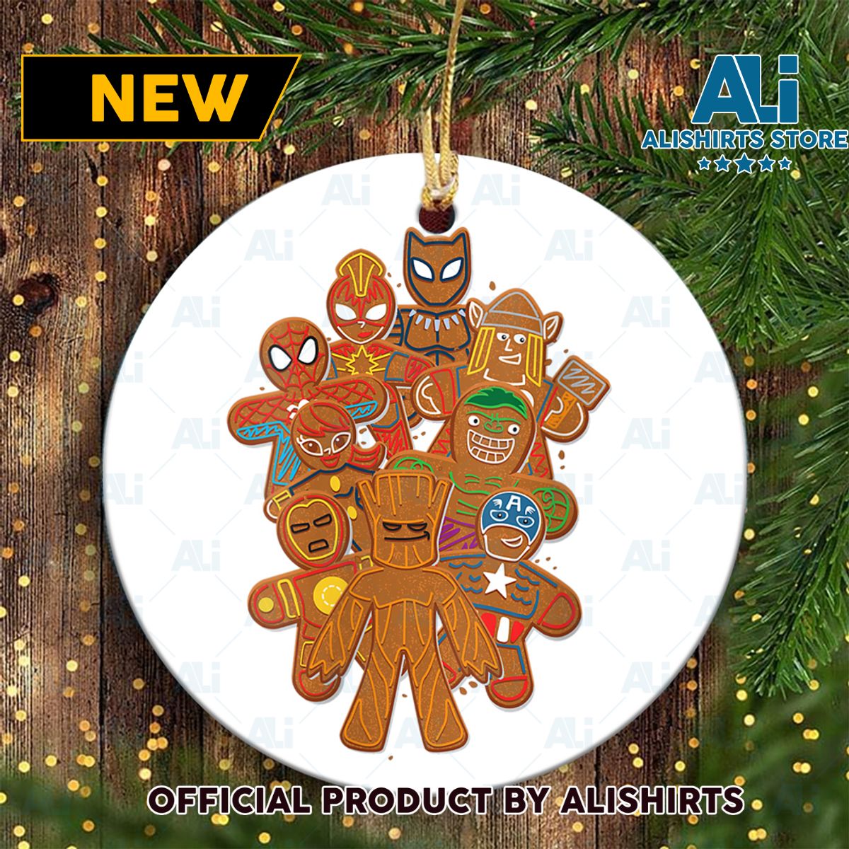 Womens Marvel Avengers Gingerbread Cookies Marvel Christmas Ornaments