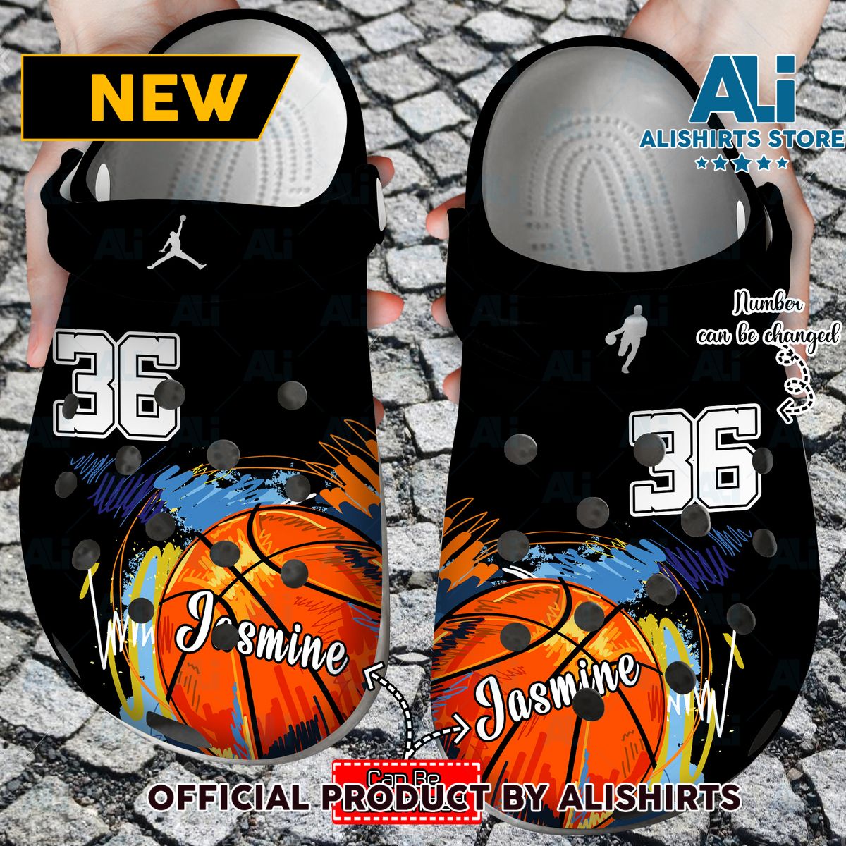 Basketball Personalized Lover Black Crocs Crocband Clog Shoes