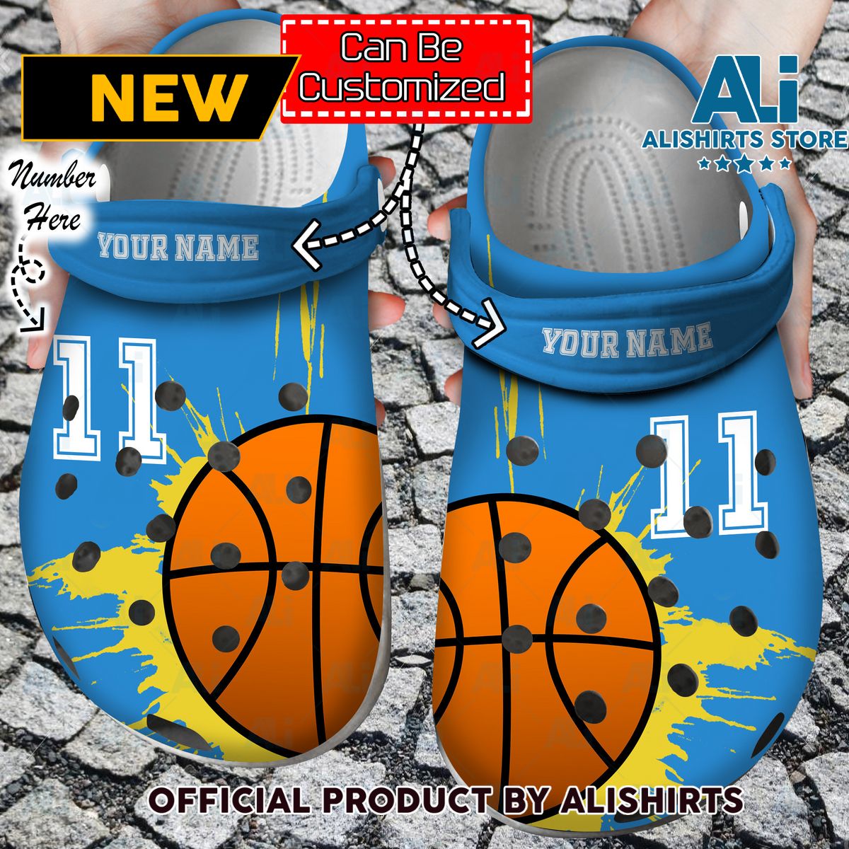 Basketball Personalized Lover Blue Crocs Crocband Clog Shoes