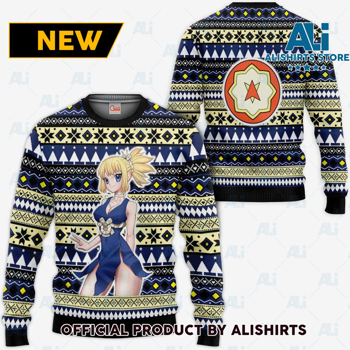 Kohaku Ugly Christmas Sweater Custom Anime Dr Stone