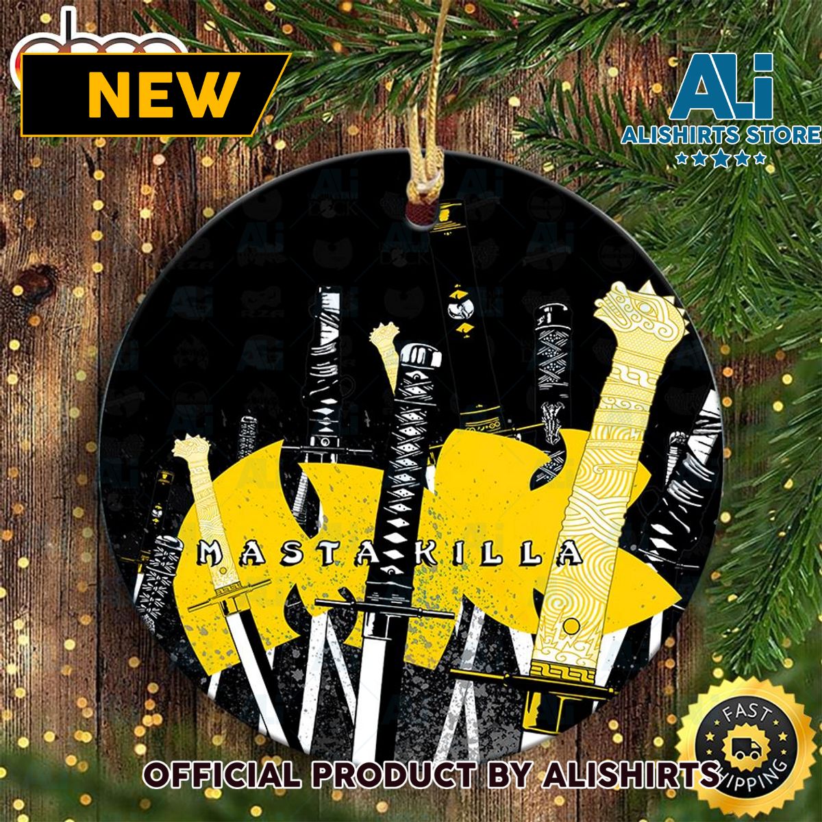 Wu Tang Clan Logo Masta Killa Albums Wu Tang Christmas Ornament