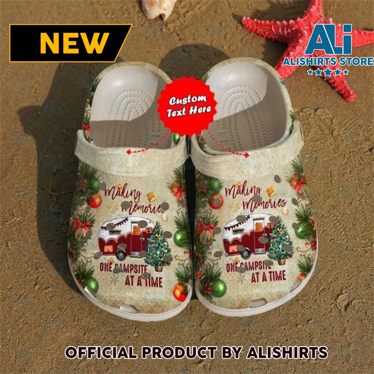 Camping Christmas Vibes Crocs Crocband Clog Shoes Thanksgiving Christmas Gifts