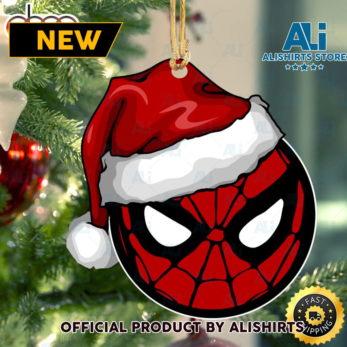 Marvel Christmas Spider Man Santa Hat Marvel Ornaments