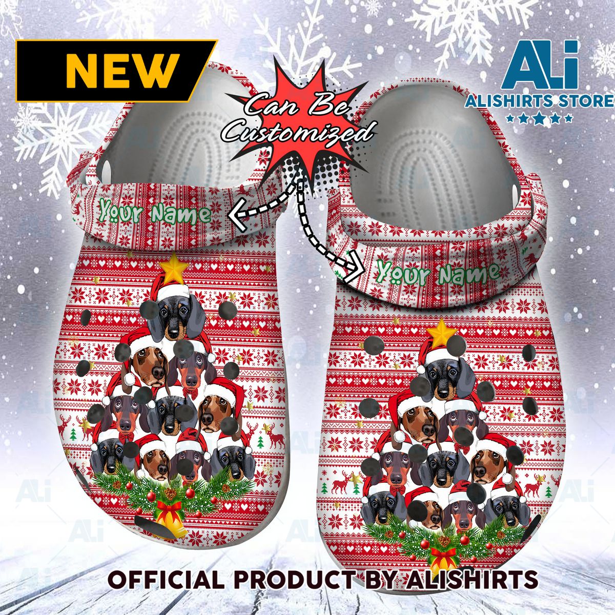 Dachshund Christmas Tree S Crocs Crocband Clog Shoes Thanksgiving Christmas Gifts