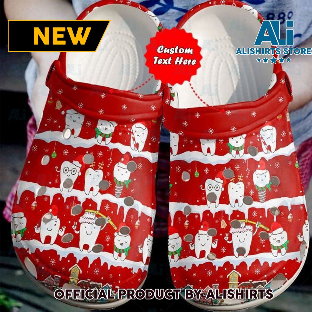 Dentist Christmas Teeth Crocs Crocband Clog Shoes Thanksgiving Christmas Gifts