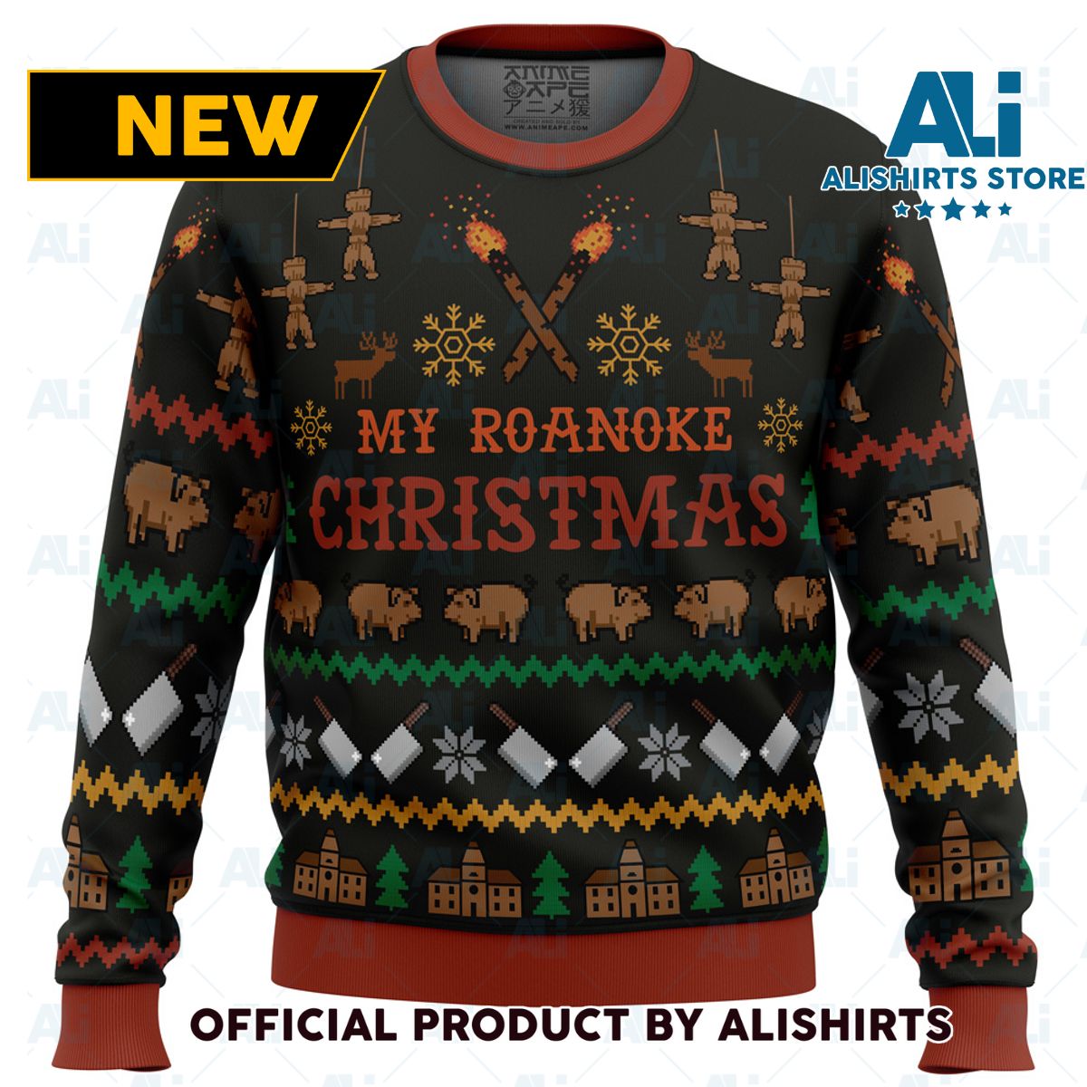 My Roanoke Christmas American Horror Story Ugly Christmas Sweater