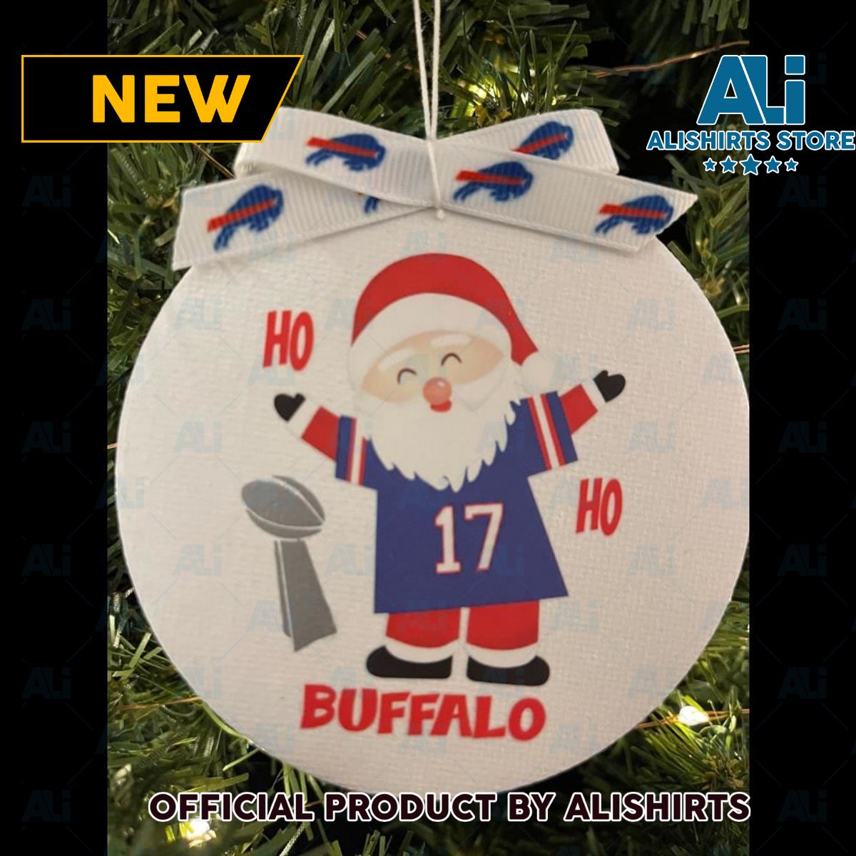 Buffalo Bills Santa Christmas Hallmark Ornaments Nfl