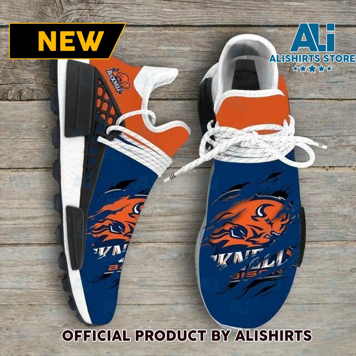 Bucknell Bison Ncaa NMD Human Race shoes Customized Adidas NMD Sneakers