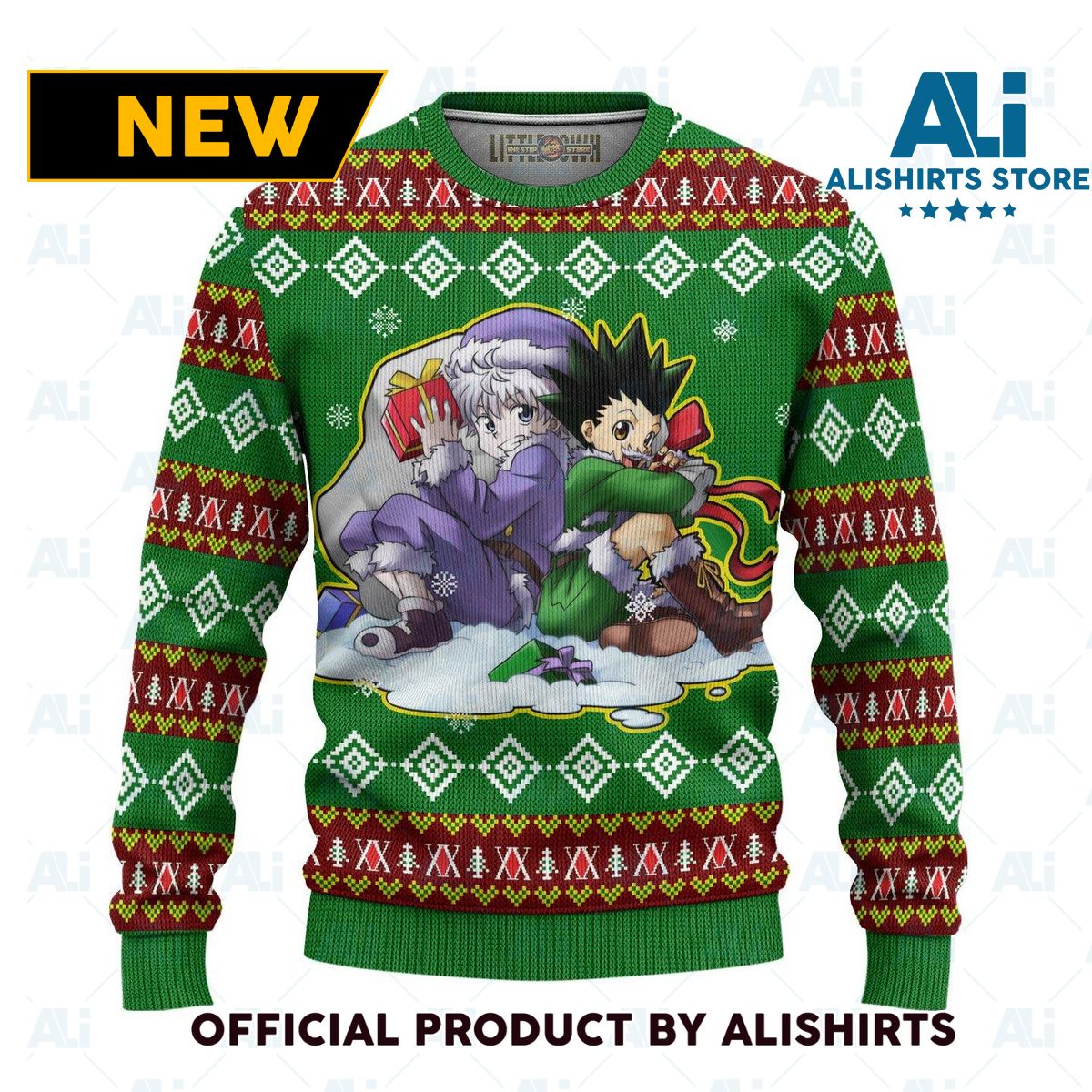 Gon And Killua Hunter X Hunter Anime Ugly Christmas Sweater