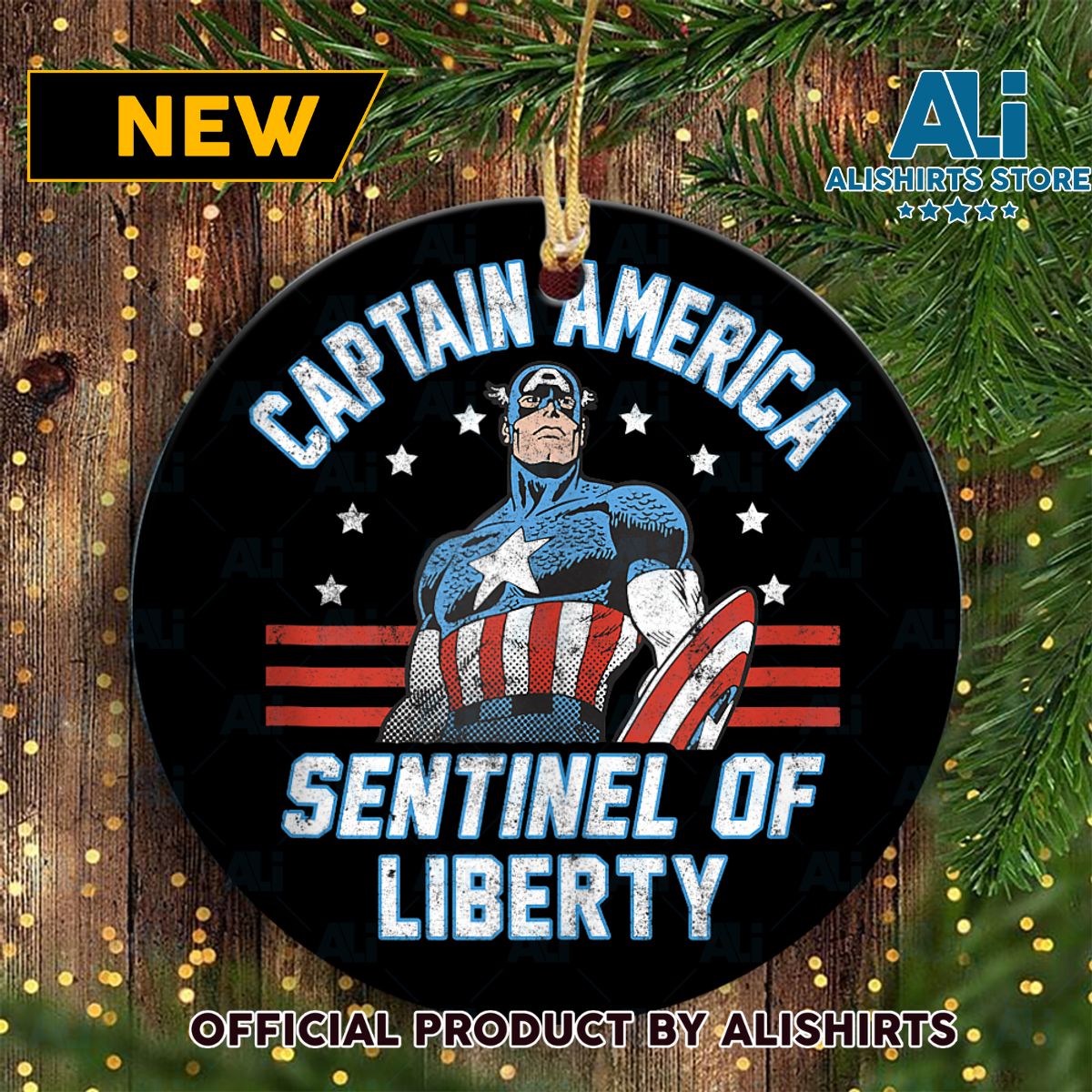 Marvel 4th Of July Captain America Sentinel Of Liberty Captain Marvel Ornament