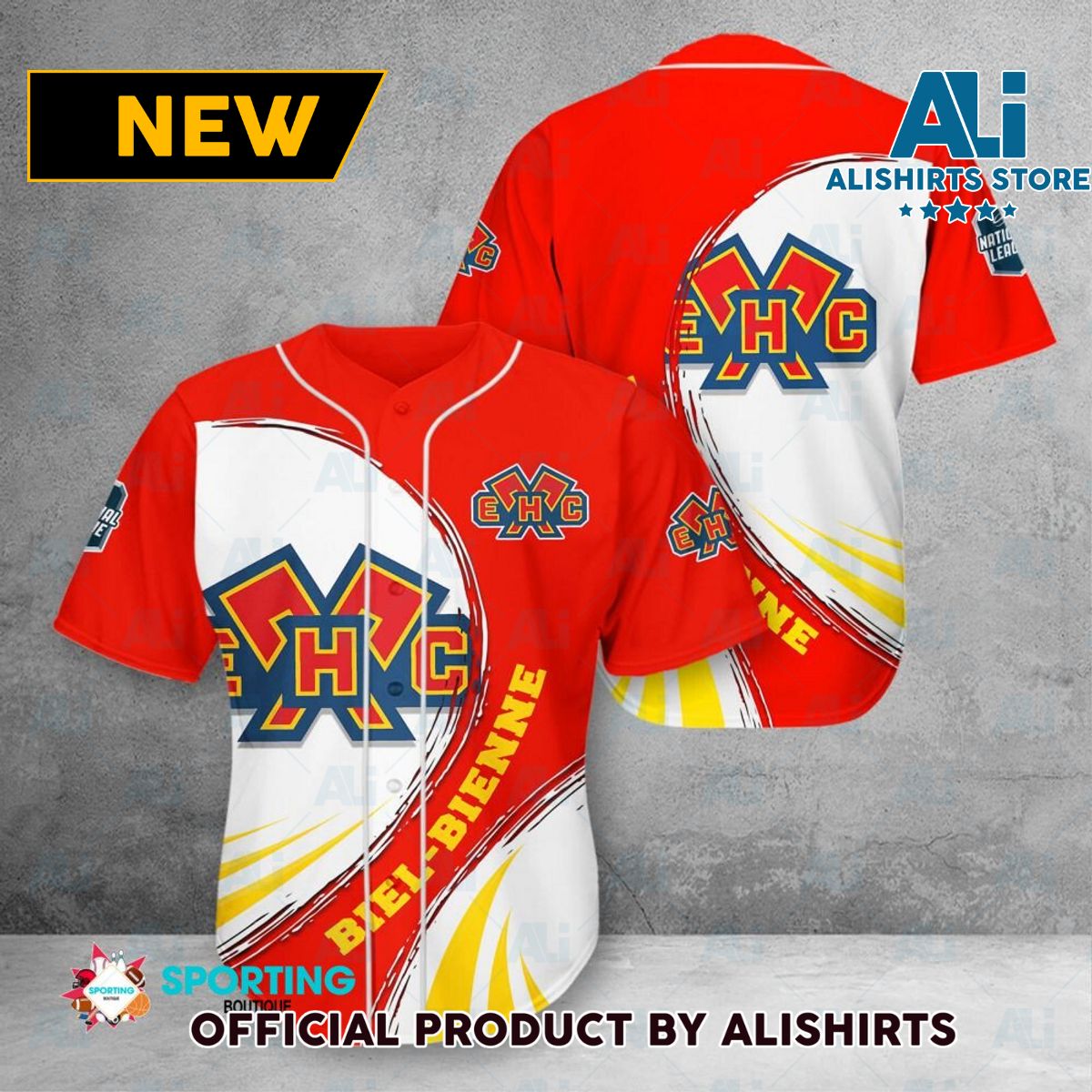 EHC Biel Swiss League Baseball Jersey