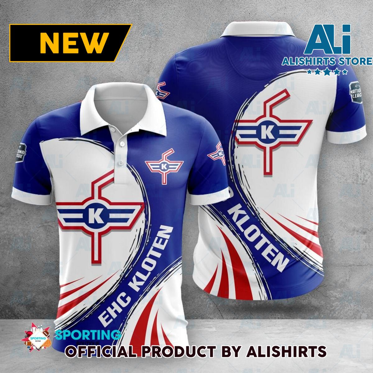 EHC Kloten Swiss League Hockey Polo