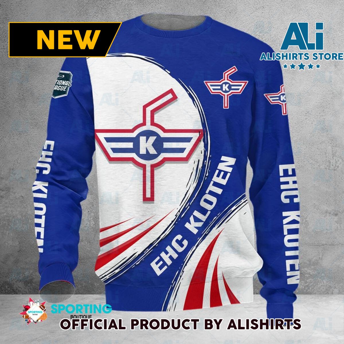 EHC Kloten Swiss League Hockey Sweater