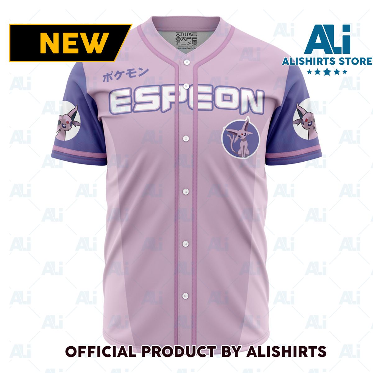 Espeon Eeveelution Pokemon Baseball Jersey - HY91