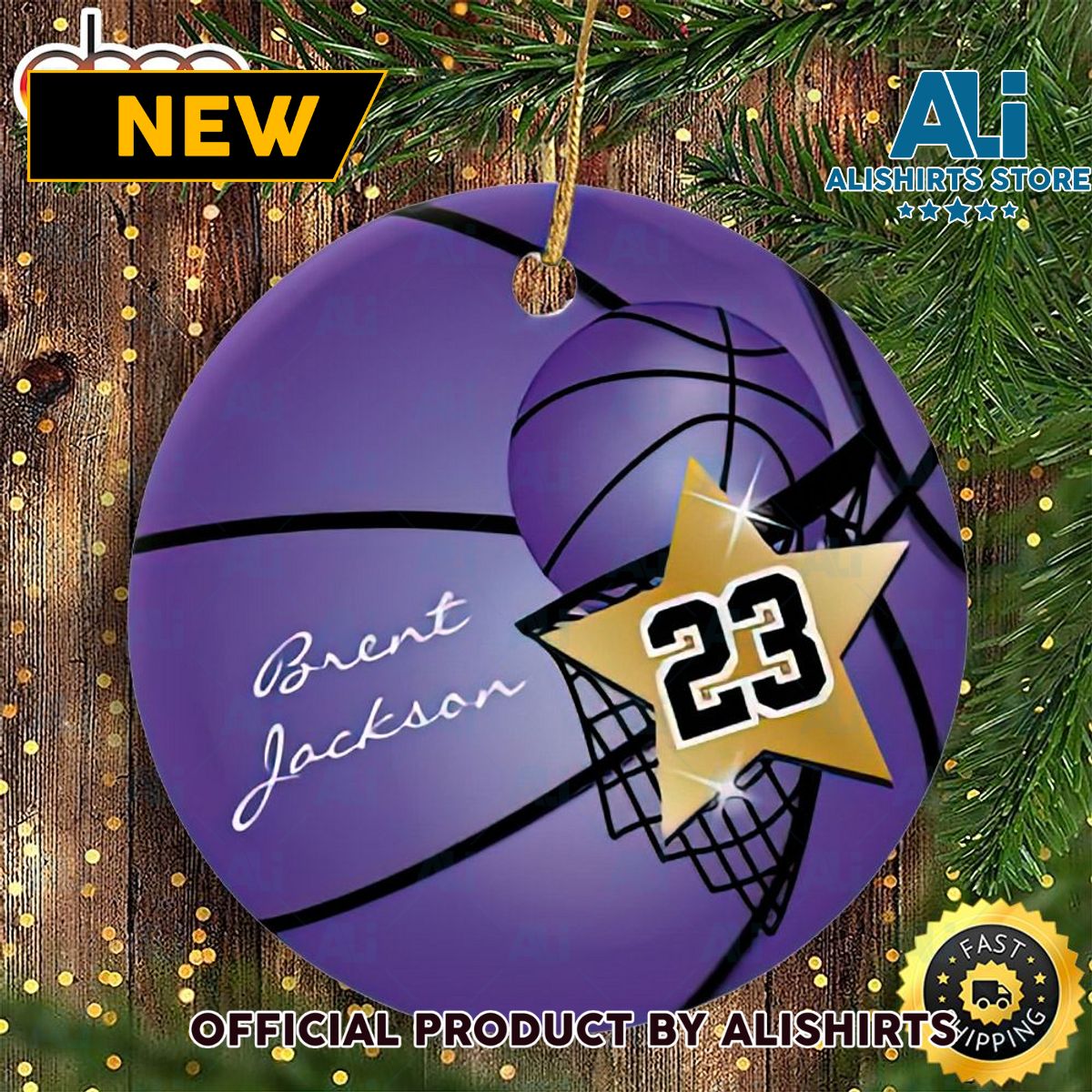 Brent Jackson 23 Christmas 2022 NBA Christmas Ornaments