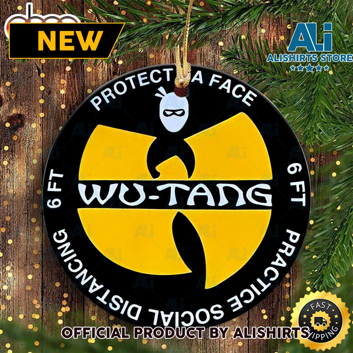Wu Tang Protect Ya Face 6ft Practice Social Distancing Wu Tang Ornament