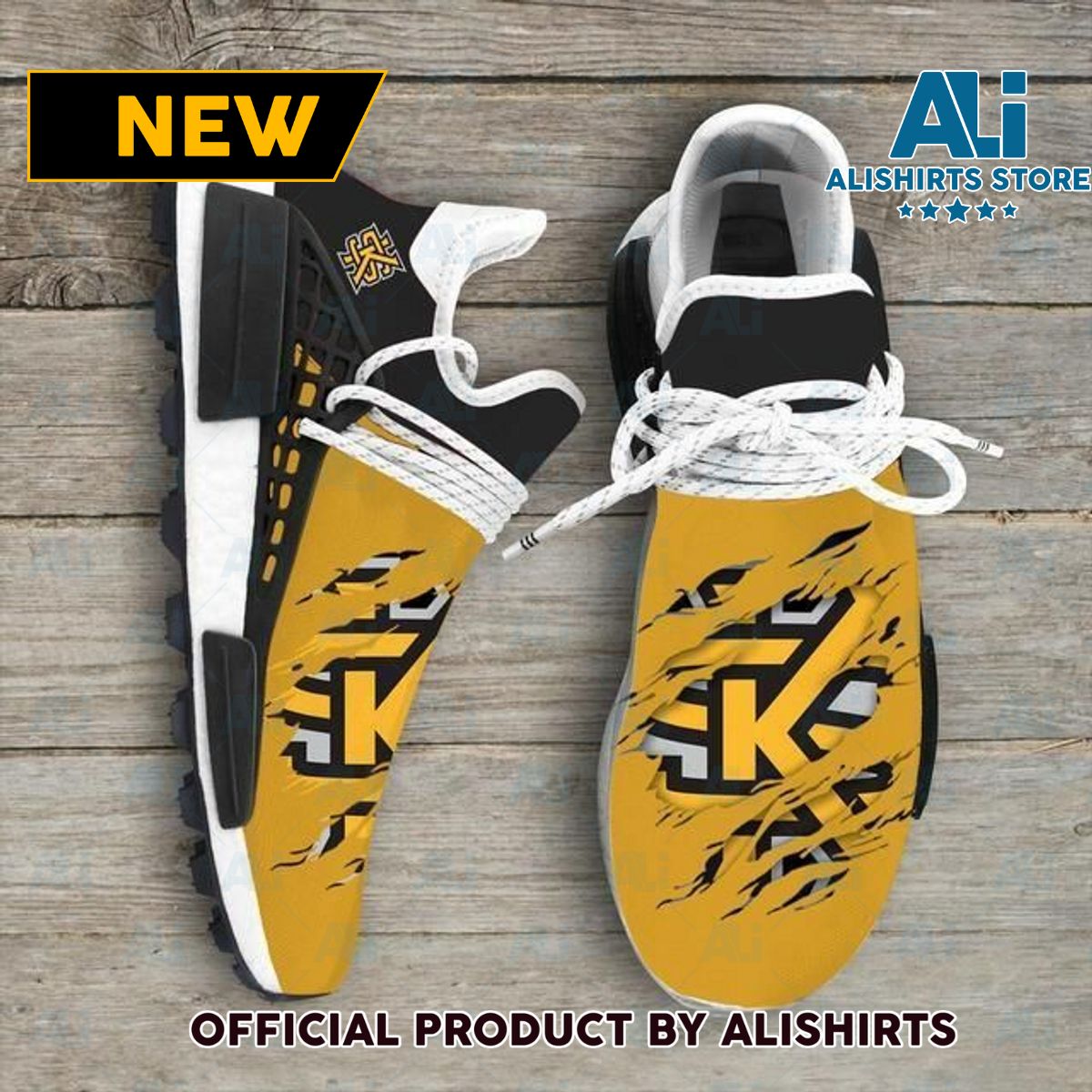 Kennesaw State Owls Ncaa NMD Human Race shoes  Adidas NMD Sneakers