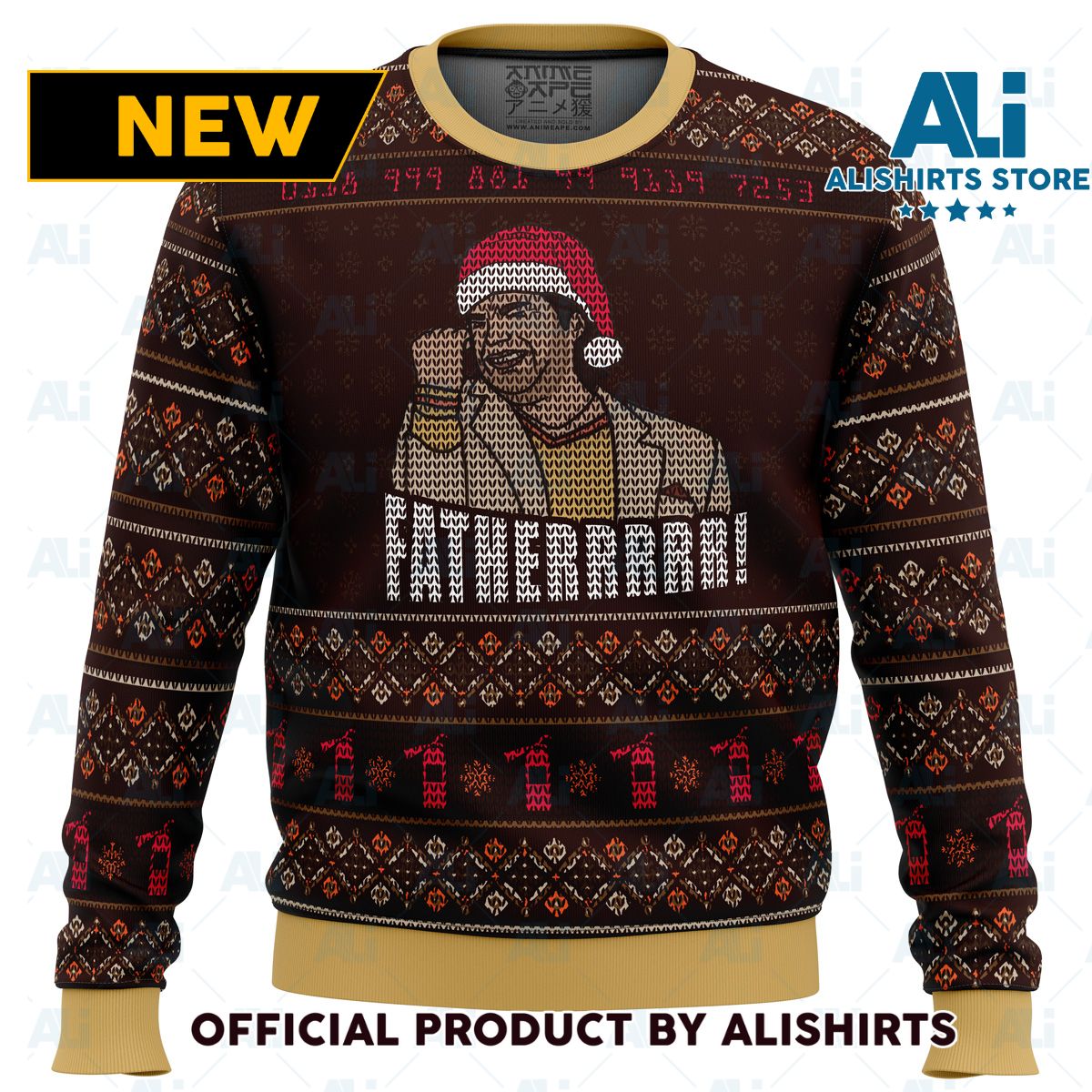 Fatherrrr The IT Crowd Ugly Christmas Sweater