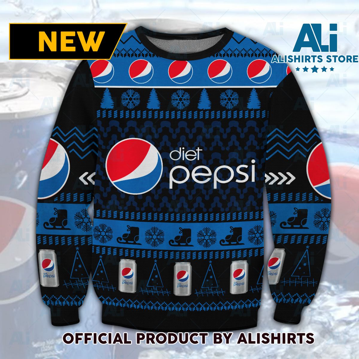 Diet Pepsi Ugly Christmas Sweater