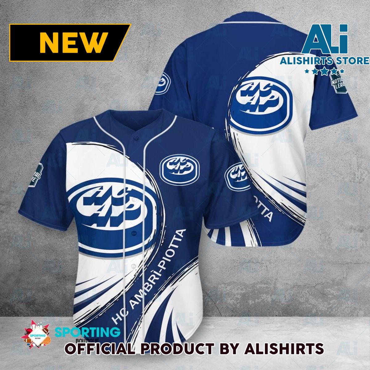 HC Ambri-Piotta Swiss League Baseball Jersey