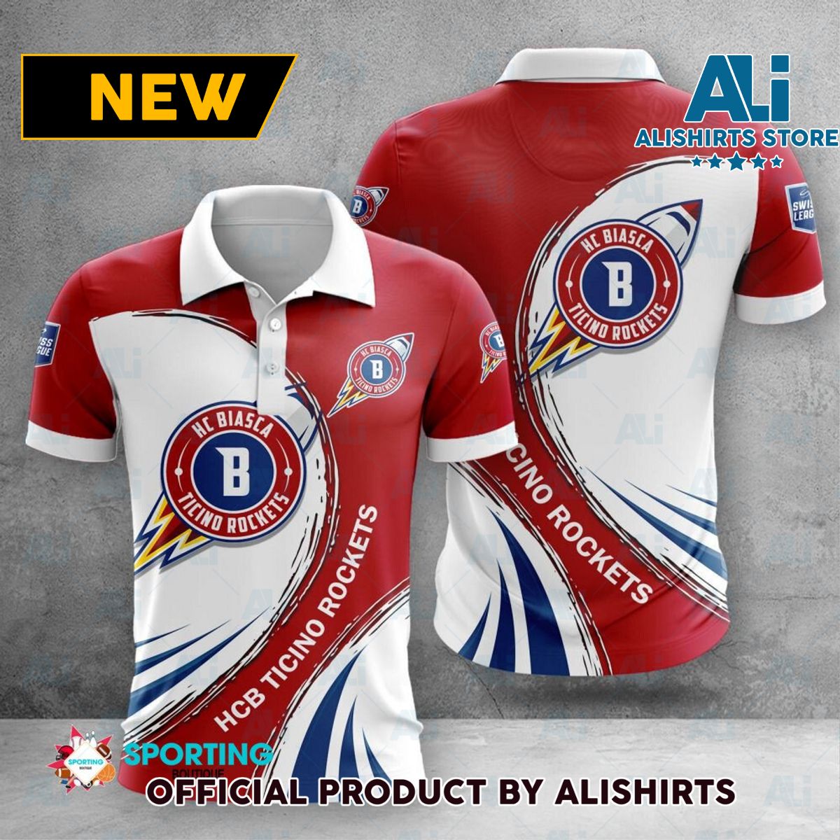 HCB Ticino Rockets Swiss League Hockey Polo