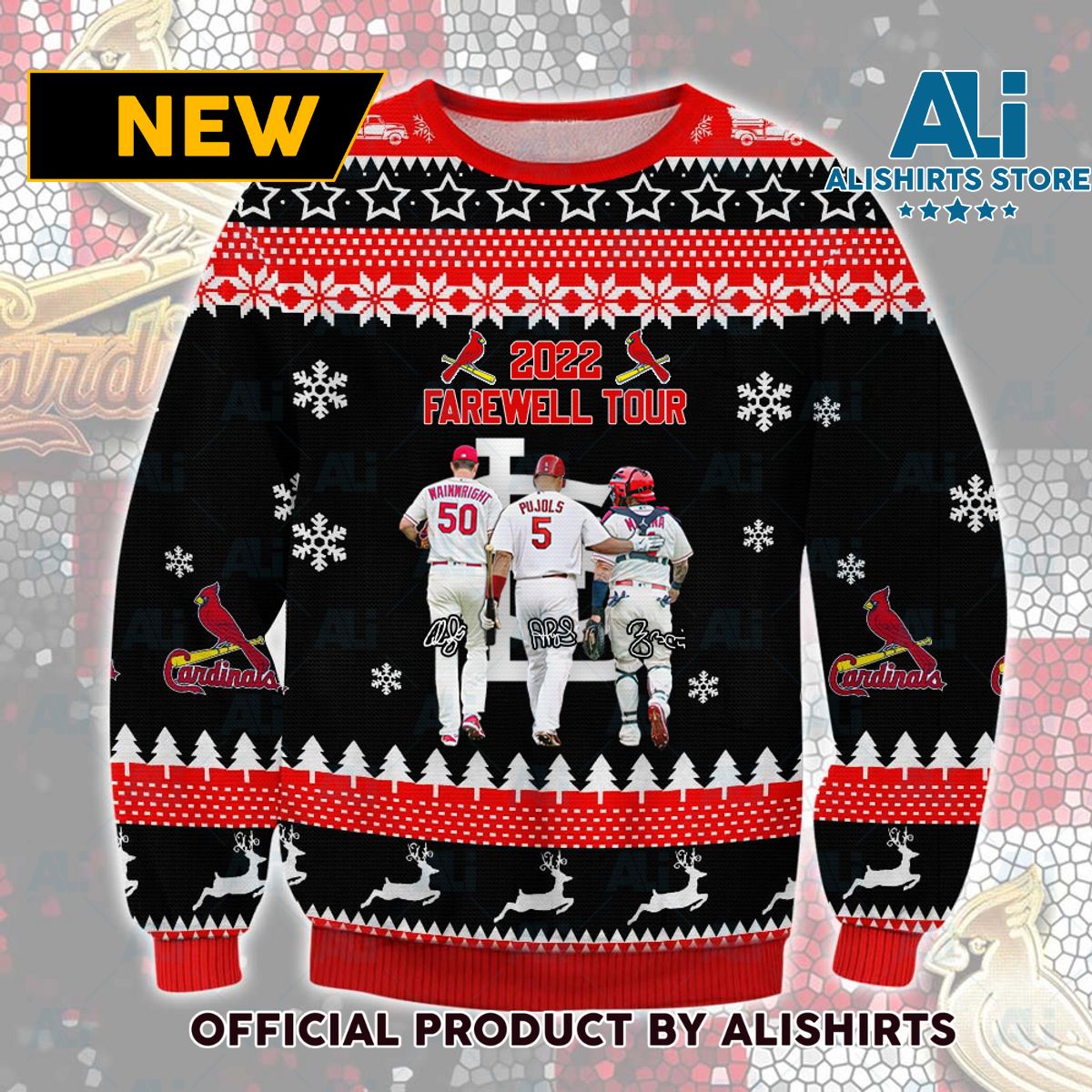 St Louis Cardinals 2022 Farewell Tour Ugly Sweater