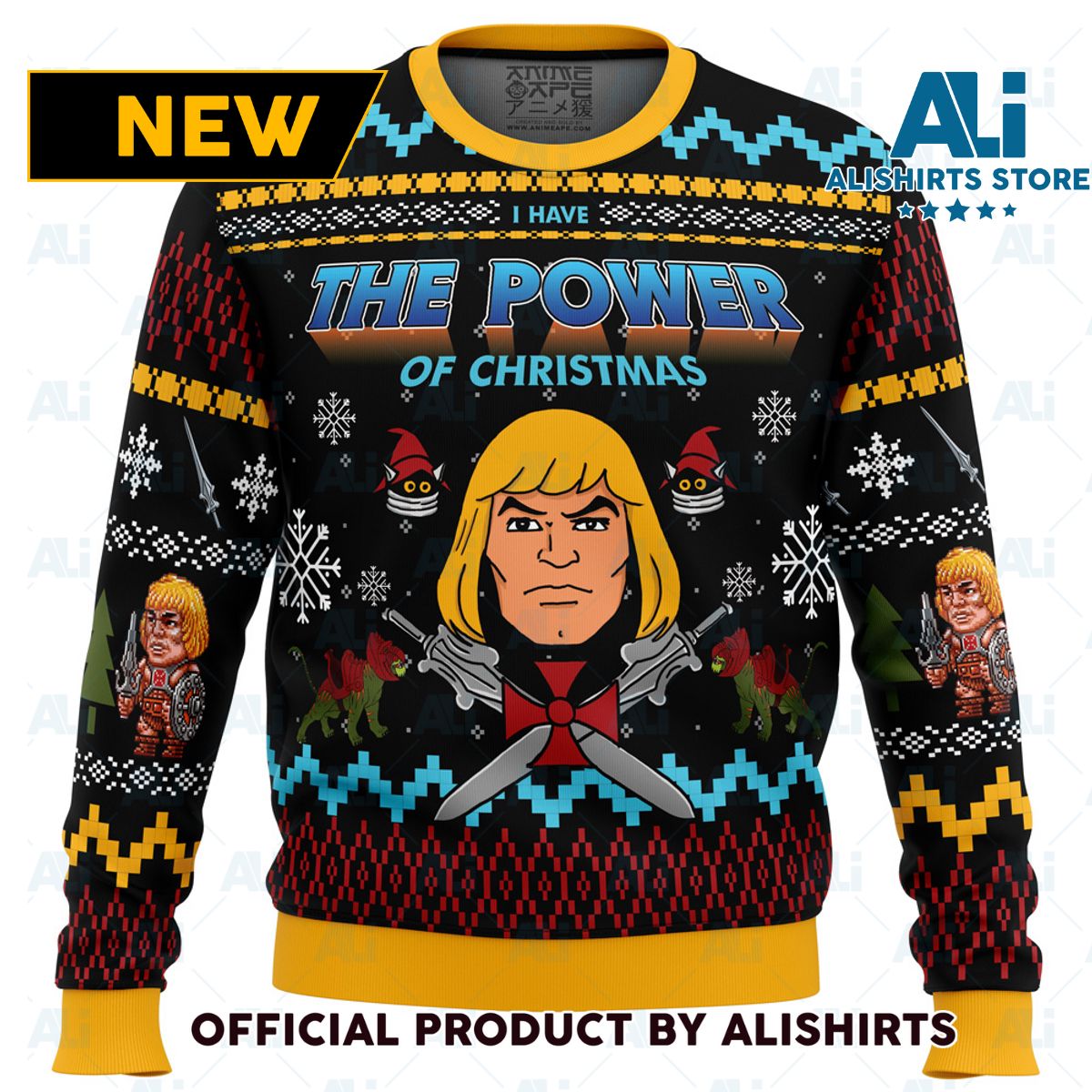 The Good Power of Christmas He-Man Ugly Christmas Sweater