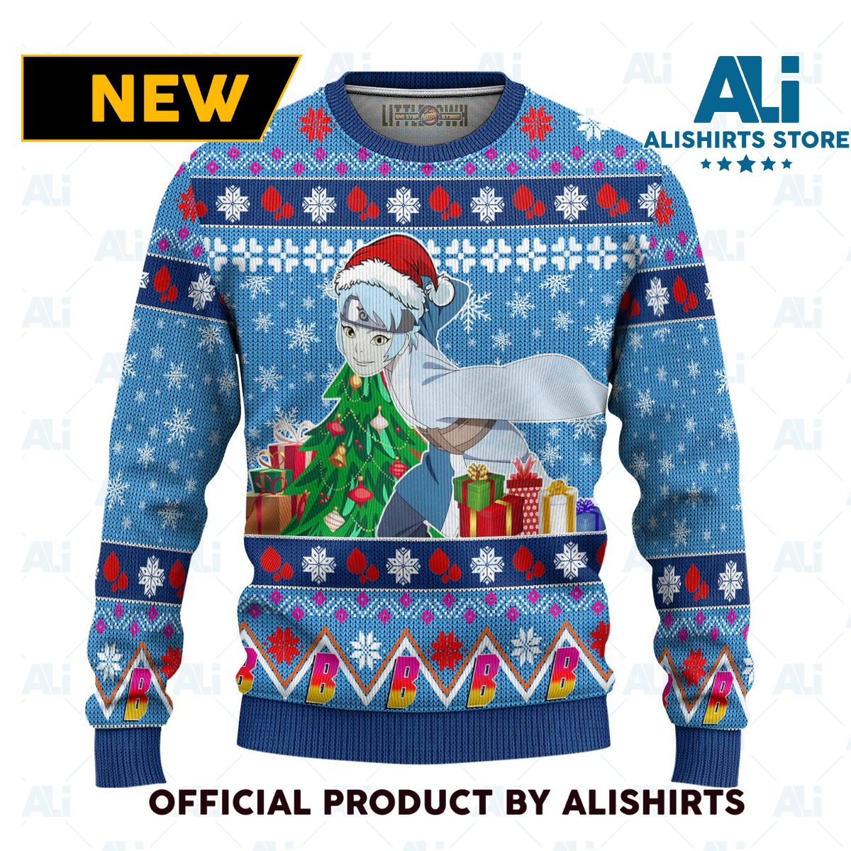 Mitsuki Anime Ugly Christmas Sweater Custom Boruto