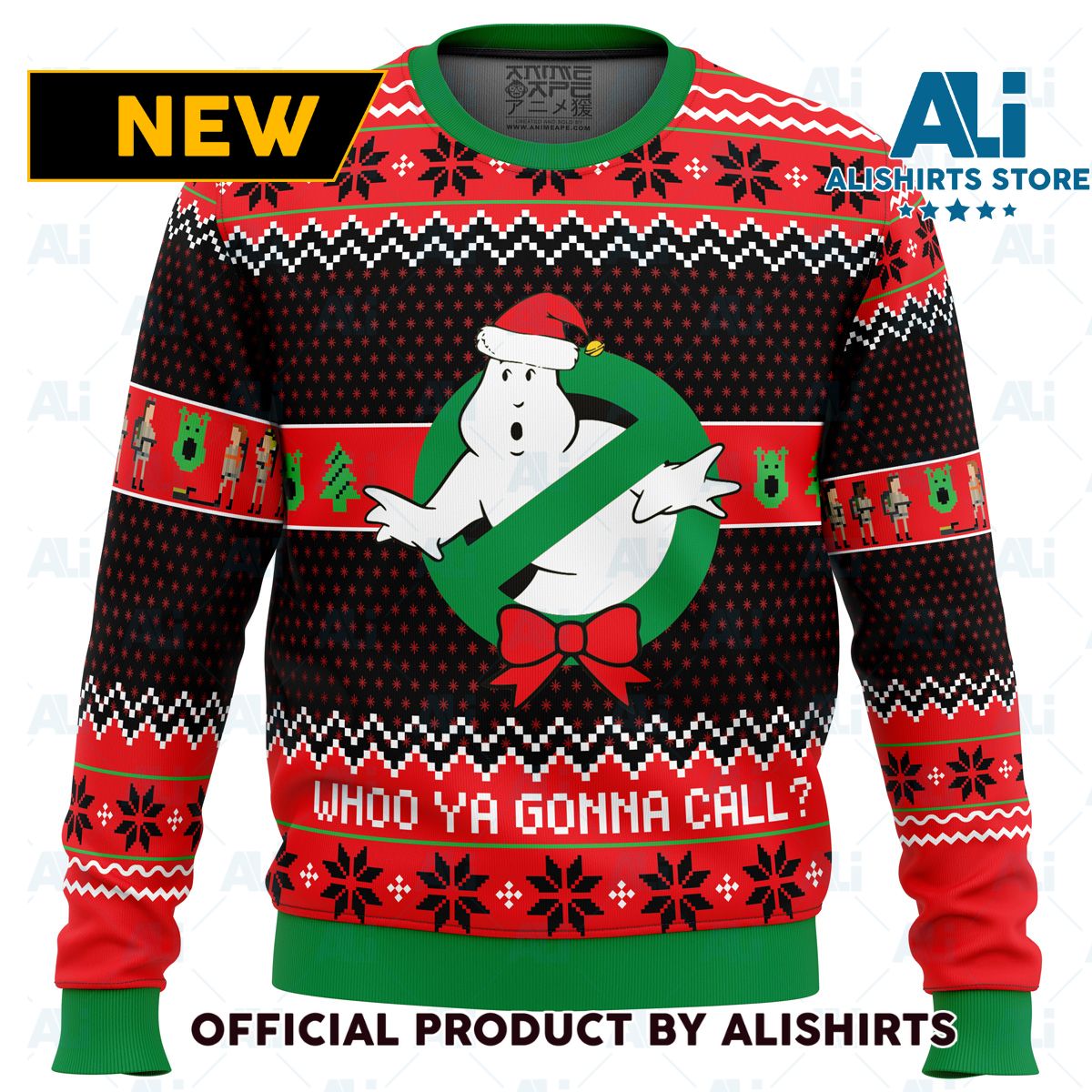 Who you gonna call_ Ghostbusters Christmas Sweater