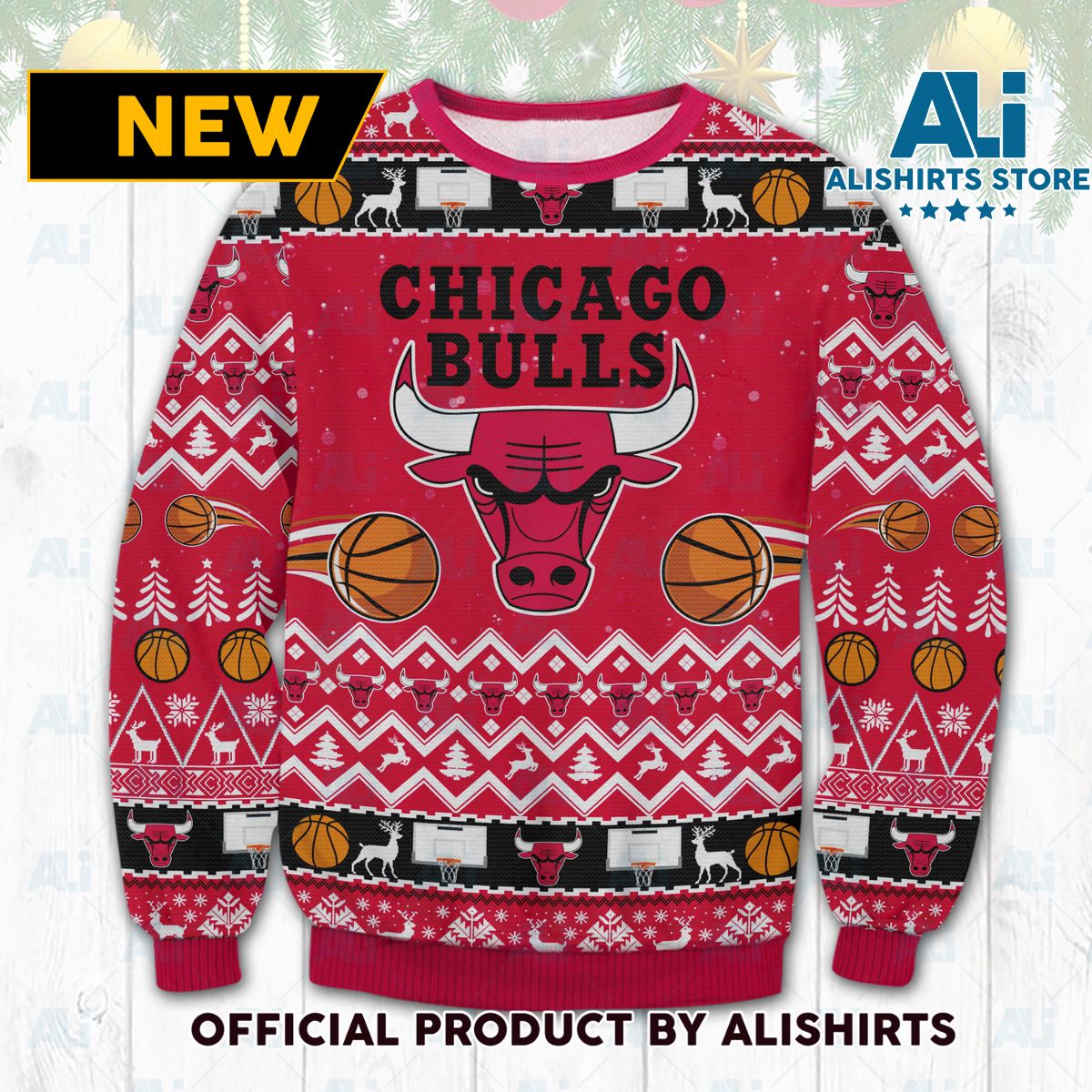 Chicago Bulls Ugly Christmas Sweater