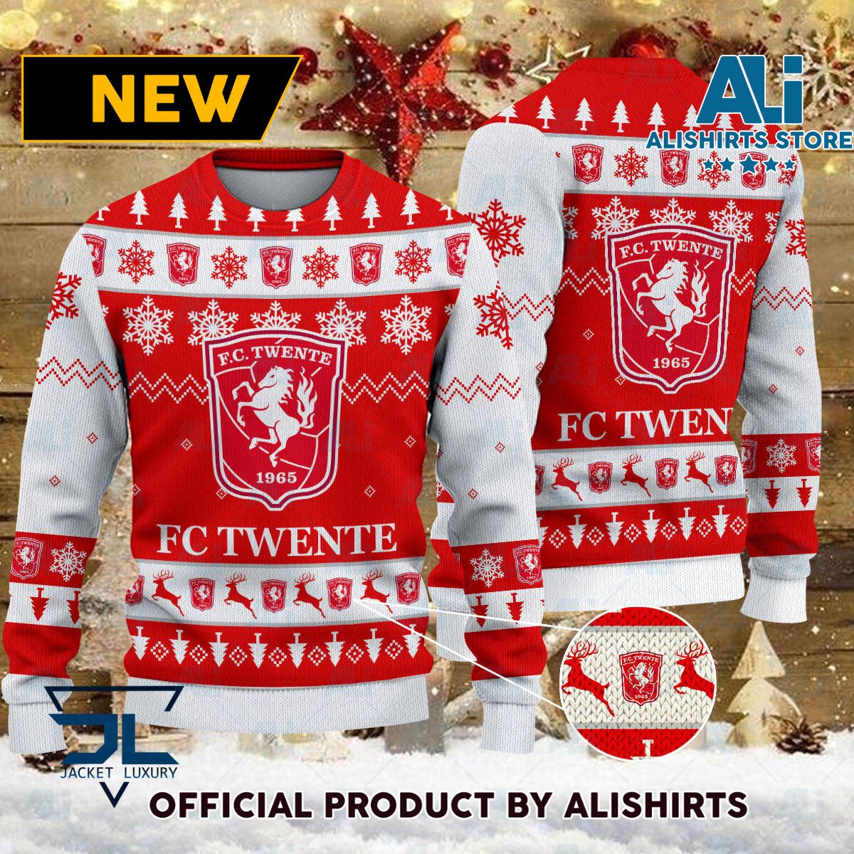 FC Twente Eredivisie Ugly Christmas sweater