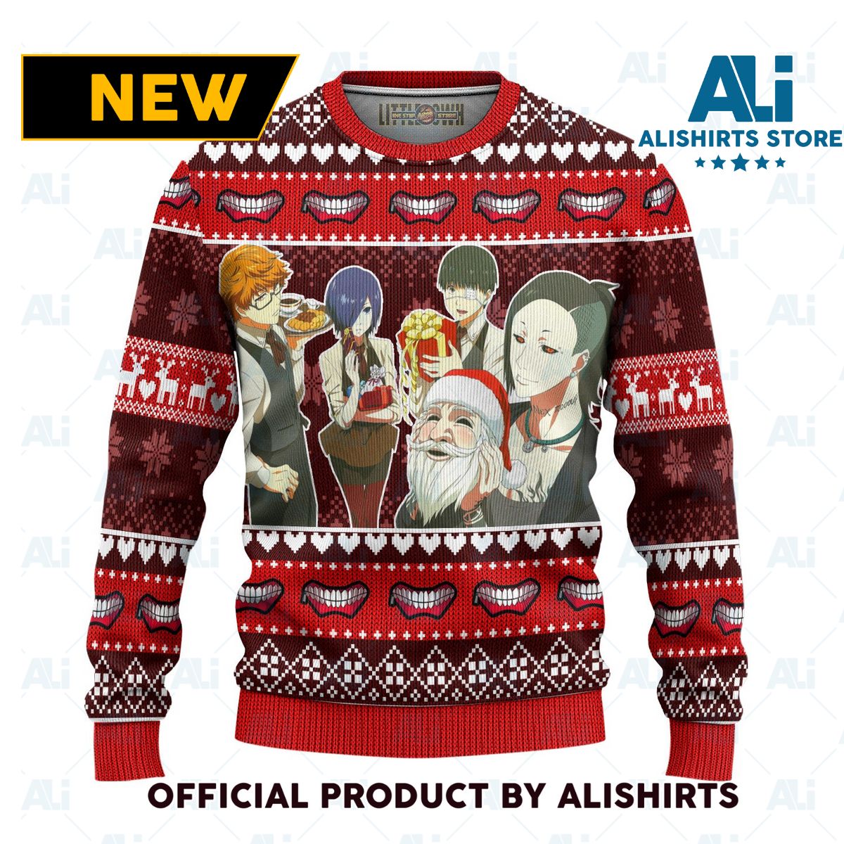 Tokyo Ghoul Anime Ugly Christmas Sweater Custom