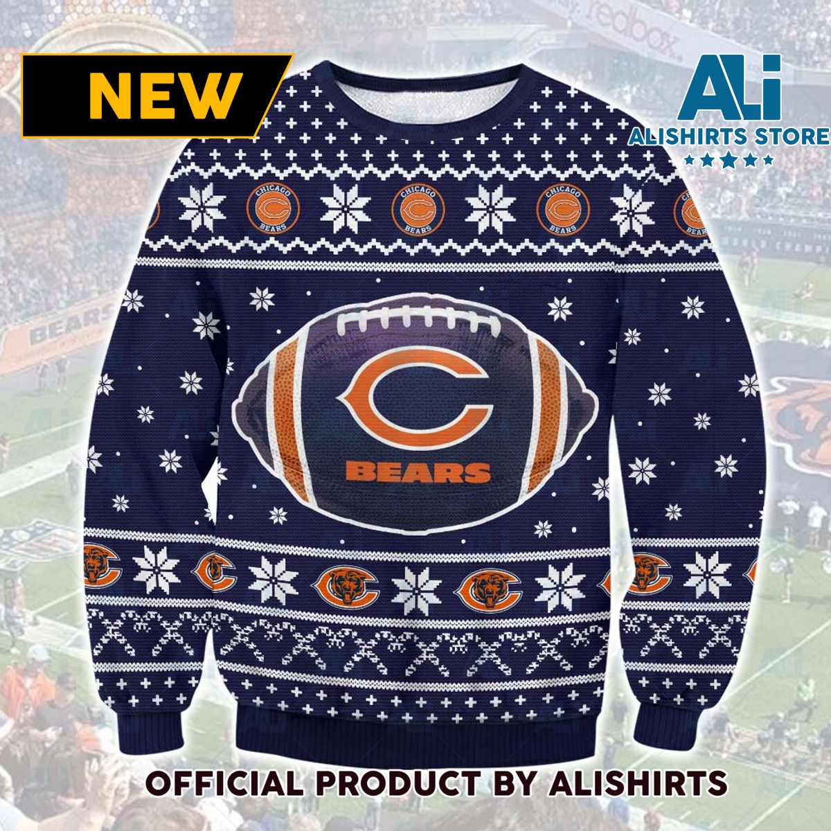 Chicago Bears Christmas Ugly Sweater