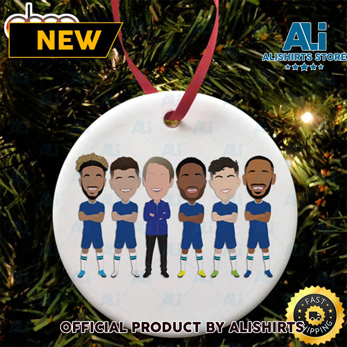 Chelsea Sterling Potter Mount Etc 2022 23 Football Christmas Ornaments