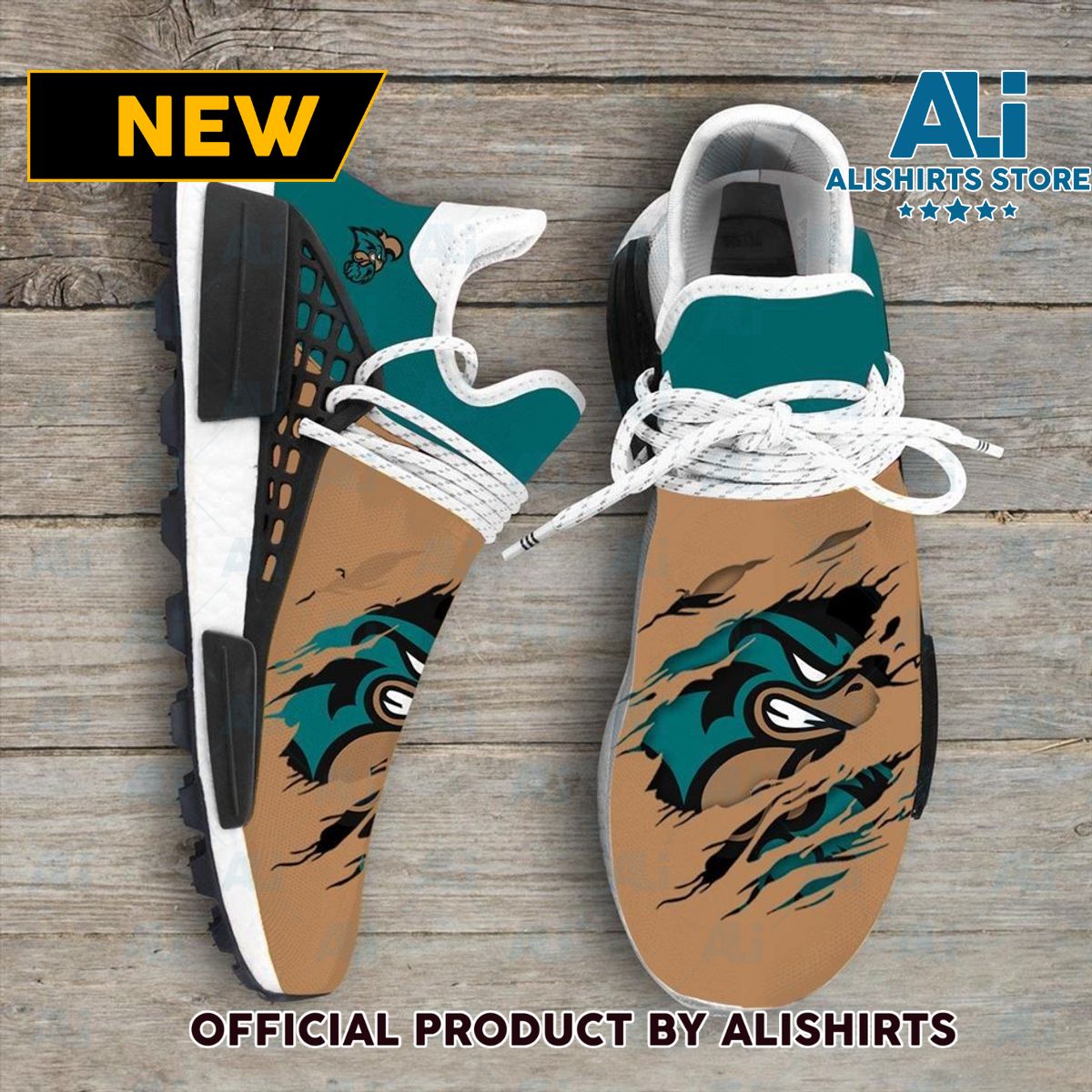 Coastal Carolina Chanticleers NCAA Sport Teams Human Race Adidas NMD Sneakers