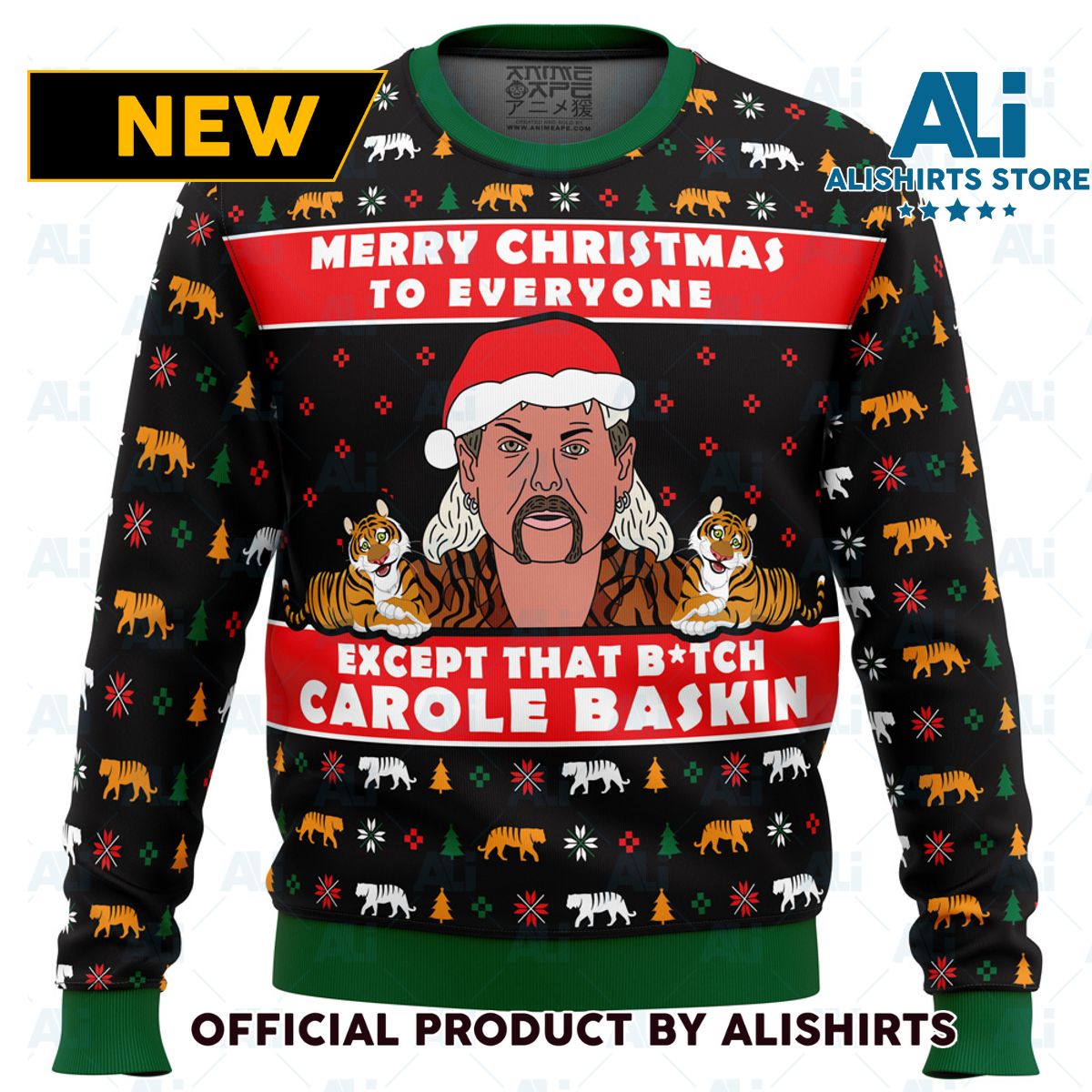 Joe Exotic Tiger King Ugly Christmas Sweater